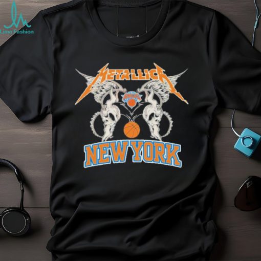 Metallica Wings New York Knicks Logo T shirt