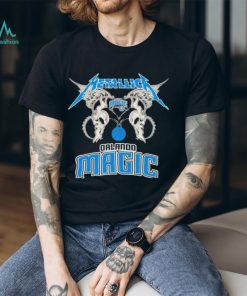 Metallica Wings Orlando Magic Logo T shirt