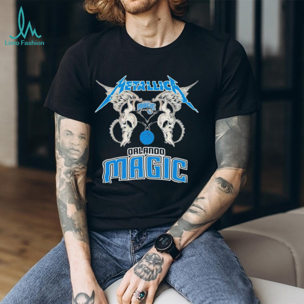 Metallica Wings Orlando Magic Logo T shirt Metallica Wings Orlando Magic Logo T shirt