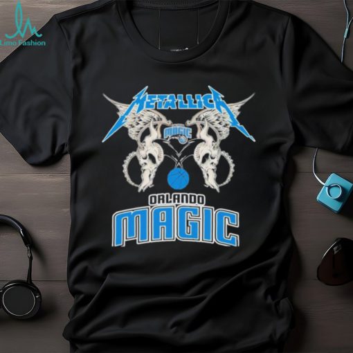 Metallica Wings Orlando Magic Logo T shirt