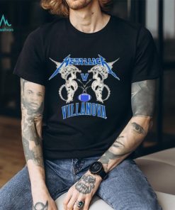 Metallica Wings Villanova Wildcats Logo T shirt