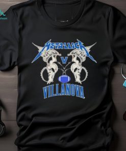 Metallica Wings Villanova Wildcats Logo T shirt