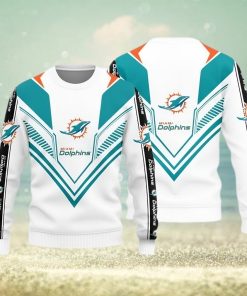 Miami Dolphins Basic Knitted Ugly Christmas Sweater AOP Gift For Men And Women