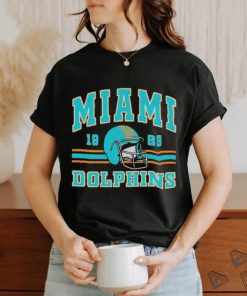 Miami Dolphins Down The Middle Short Sleeve Tee - Teal