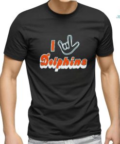 Miami Dolphins Homage The NFL ASL Collection by Love Sign Tri Blend T Shirt