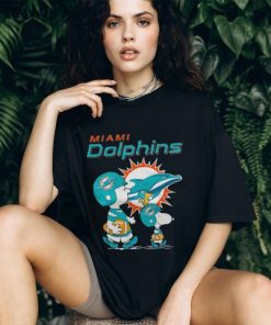 Miami Dolphins Peanuts Snoopy Charlie Brown And Woodstock Shirt