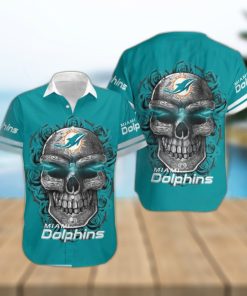 Cool NFL Miami Dolphins Baseball Jersey Flower Skeleton Gift For