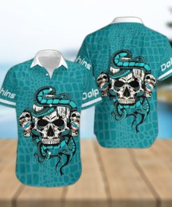 NFL Miami Dolphins Hawaiian Shirt Limited Edition Skull