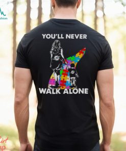Miami Dolphins You’ll Never Walk Alone Mom And Son Autism T Shirt