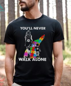 Miami Dolphins You’ll Never Walk Alone Mom And Son Autism T Shirt