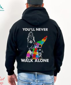 Miami Dolphins You’ll Never Walk Alone Mom And Son Autism T Shirt
