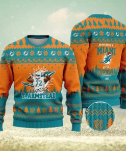 Miami Dolphins – Terron Armstead #72 I May Not Be In Miami But I’m A Dolphins Fan Ugly Christmas Sweater