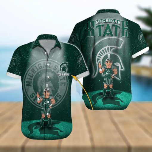 Michigan State Spartans NCAA Custom Name 3D Hawaiian Shirt Summer Funny Color For Men And Women