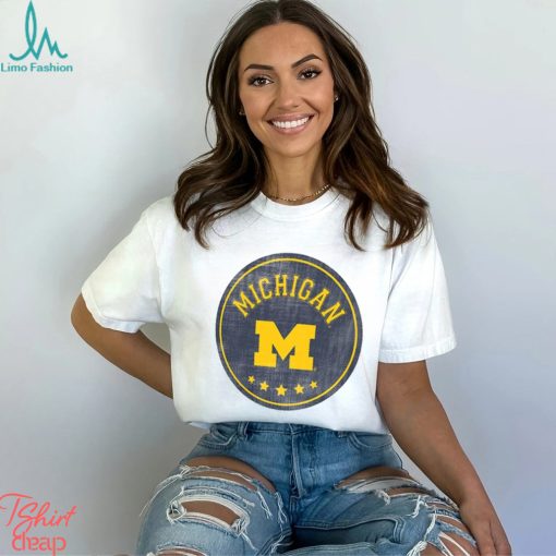 Michigan Wolverines Colosseum I'm Gorgeous Speckled Fleece Raglan Shirt