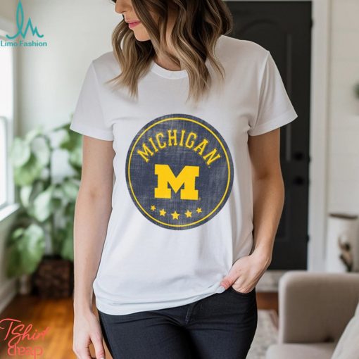 Michigan Wolverines Colosseum I'm Gorgeous Speckled Fleece Raglan Shirt