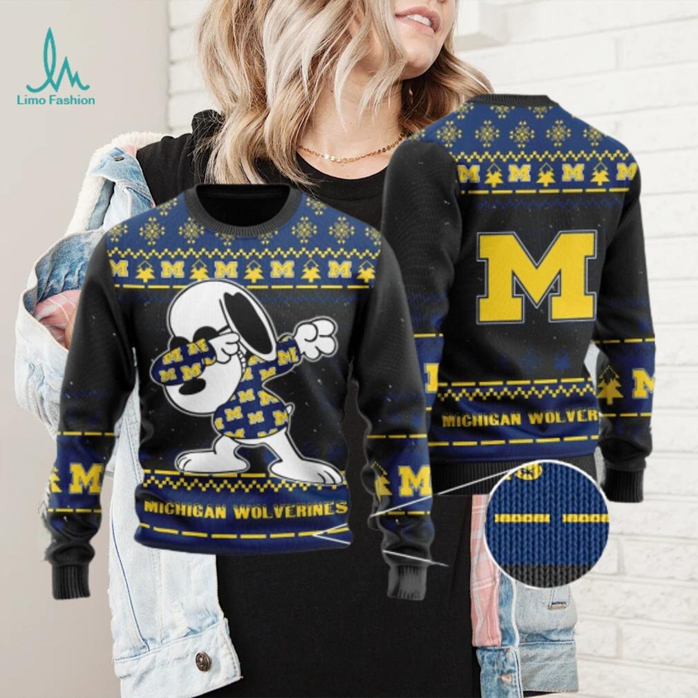 NCAA michigan wolverines personalized ugly christmas sweater