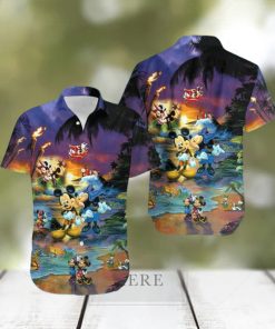 Mickey Minnie Mouse Mouse Hawaiian Shirt Sunset Beach Gift For Disney Lovers