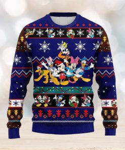 San Francisco 49ers Mickey And Friends Christmas Sweater 3D All