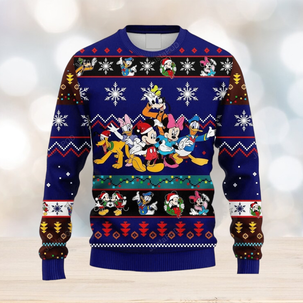 San Francisco 49ers Mickey And Friends Christmas Sweater 3D All Over  Printed Ugly Christmas Sweater - Limotees