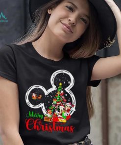 Mickey Mouse Christmas Shirts, Disney Mickey Mouse Minnie Mouse Merry Christmas T shirt