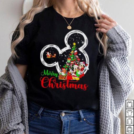 Mickey Mouse Christmas Shirts, Disney Mickey Mouse Minnie Mouse Merry Christmas T shirt