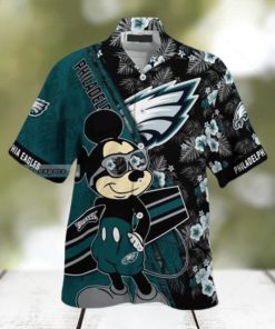 Mickey Mouse Disney NFL Philadelphia Eagles Hawaiian Shirt Summer Beach Gift