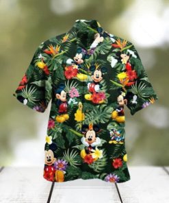 Mickey Mouse Hawaiian Shirt Palm Leaves Pattern Gift For Disney Lovers