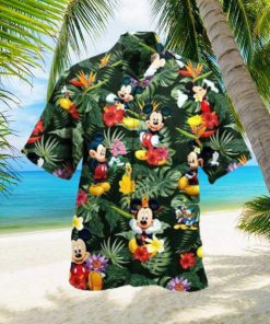 Mickey Mouse Hawaiian Shirt Palm Leaves Pattern Gift For Disney Lovers