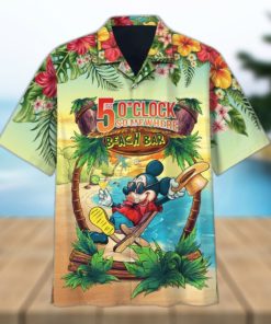 Mickey Mouse It’S 5 O’Clock Somewhere Beach Bar Hawaiian Shirt