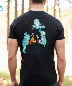 Mickey Pluto Hitchhiking Ghosts Disney Halloween Shirt Haunted Mansion Tee Disneyland Party Classic Unisex