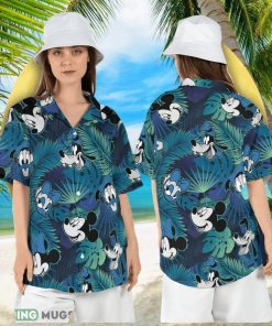 Mickey and Friends Hawaiian Shirt  Mickey Mouse Beach Vacation Short Sleeve Shirt