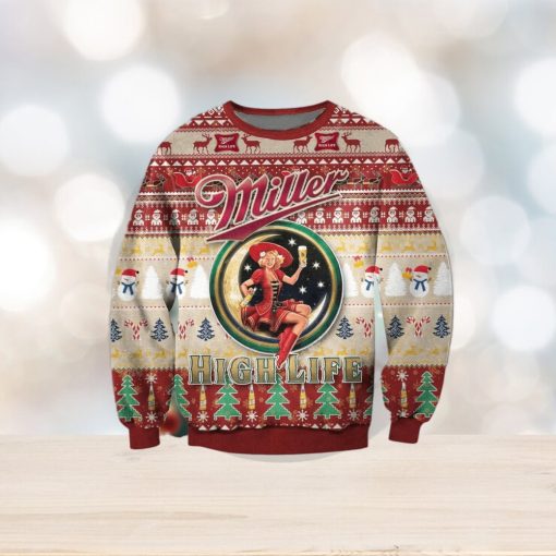 Miller Lite Beer Cute Ugly Xmas Christmas Sweater Christmas Gift