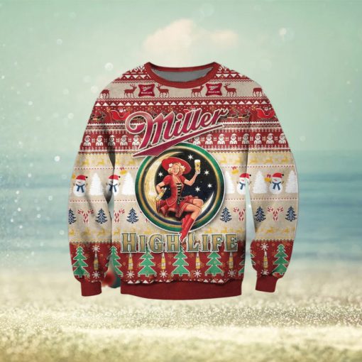 Miller Lite Beer Cute Ugly Xmas Christmas Sweater Christmas Gift