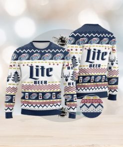 Miller Lite Beer Ugly Xmas Christmas Sweater Christmas Gift