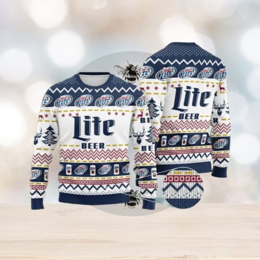 Miller Lite Beer Ugly Xmas Christmas Sweater Christmas Gift