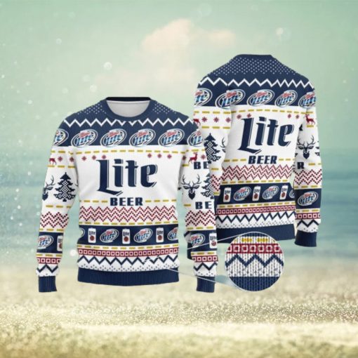 Miller Lite Beer Ugly Xmas Christmas Sweater Christmas Gift