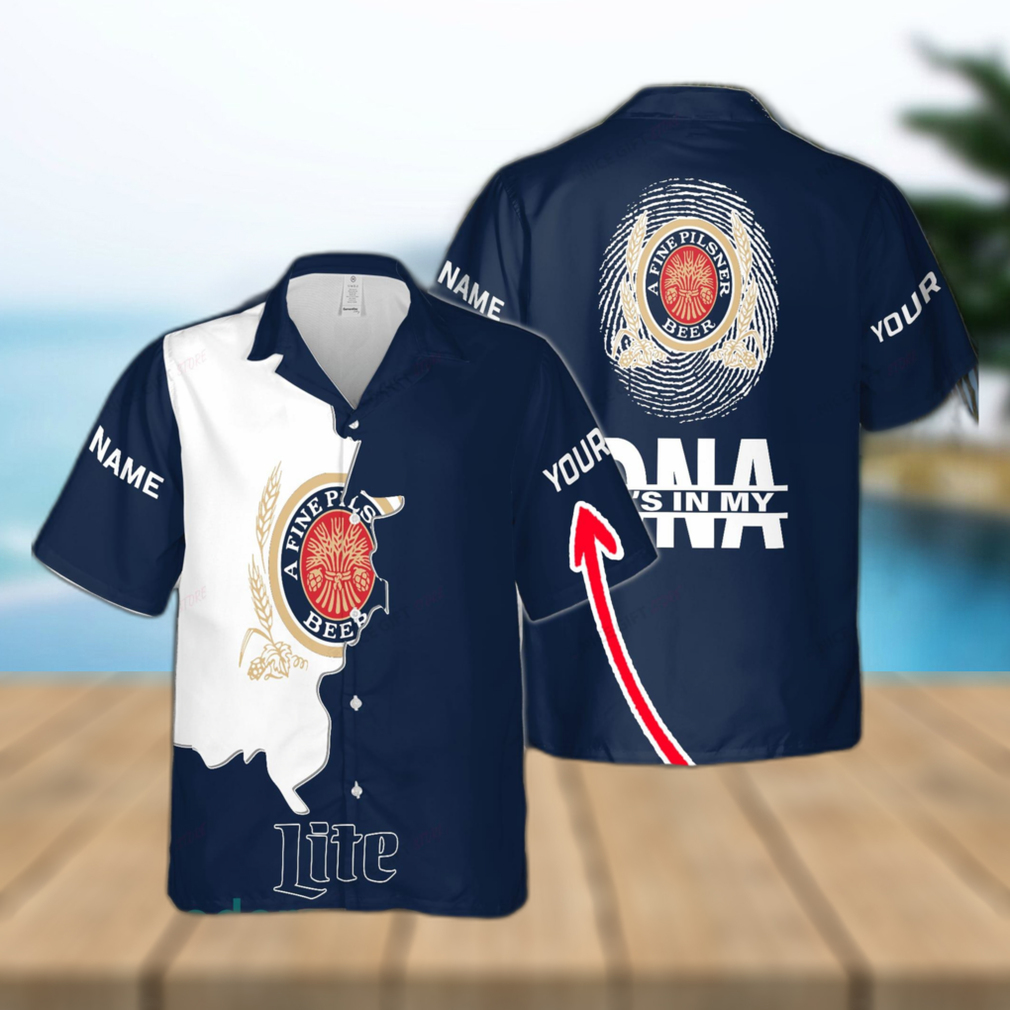 Miller Lite Custom Name Hawaiian Shirt Best Gift For Men And Women