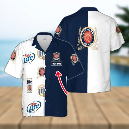 Miller Lite Latest Custom Name Hawaiian Shirt Love Beer Gift