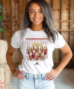 Minnesota Golden Gophers NCAA Women’s Soccer Offense Team Caricature shirt