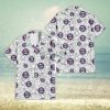 Minnesota Twins Violet Red Blue Leaf Black Background 3D Hawaiian Shirt Gift For Fans