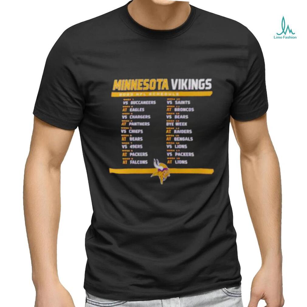 Minnesota Vikings 2023 Nfl Schedule Shirt - Peanutstee