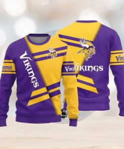 Minnesota Vikings Basic Pattern Knitted Ugly Christmas Sweater AOP Gift For Men And Women