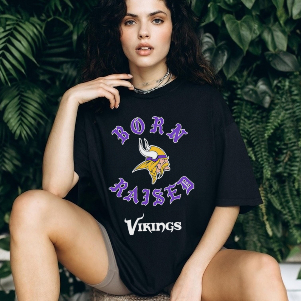 Official minnesota Vikings Born X Raised Shirt, hoodie, sweater