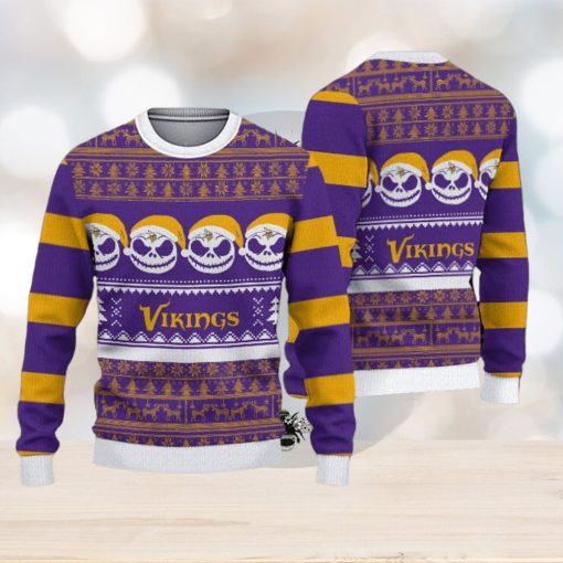 Minnesota Vikings Christmas Reindeer Pattern Ugly Sweater For Men Women