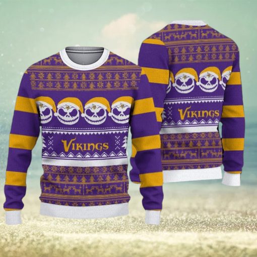 Minnesota Vikings Christmas Reindeer Pattern Ugly Sweater For Men Women