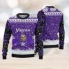 Minnesota Vikings Christmas Reindeer Ugly Christmas Sweater Skiing AOP Gift For Fans