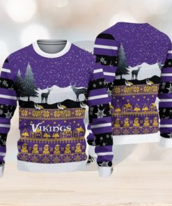 Minnesota Vikings Holiday Wordmark Dog Sweater