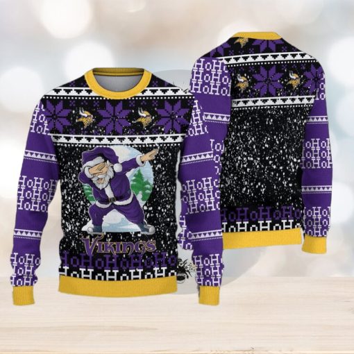 Minnesota Vikings Christmas Santa Claus Ugly Sweater For Men Women