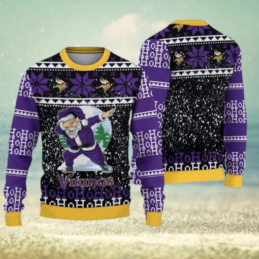 Minnesota Vikings Christmas Santa Claus Ugly Sweater For Men Women