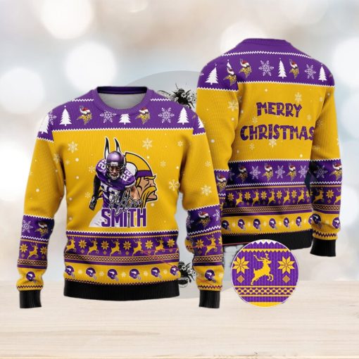 Minnesota Vikings – Harrison Smith Merry Xmas Ugly Christmas Sweater